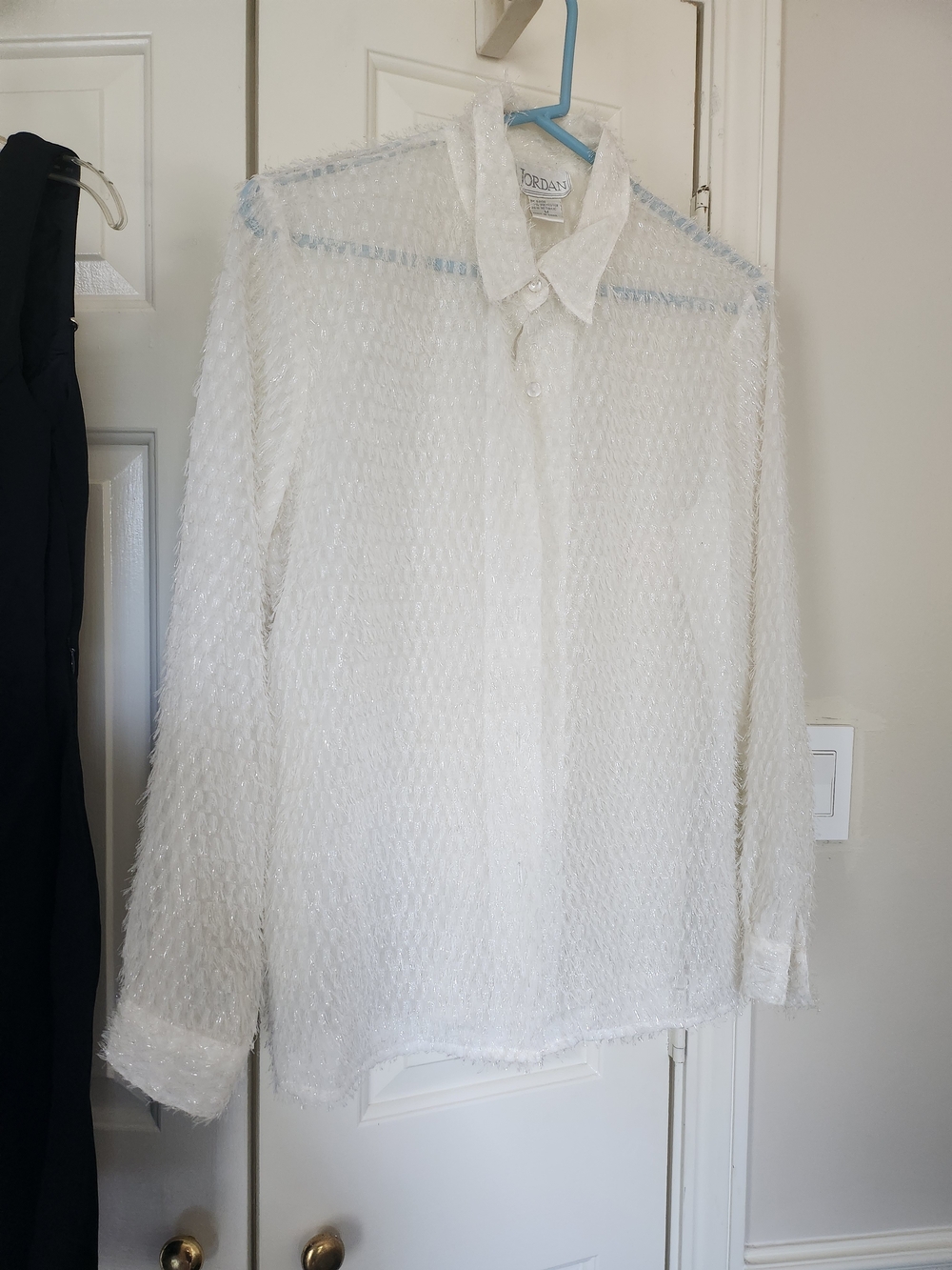 Jordan White Textured Button-Up Dress Shirt